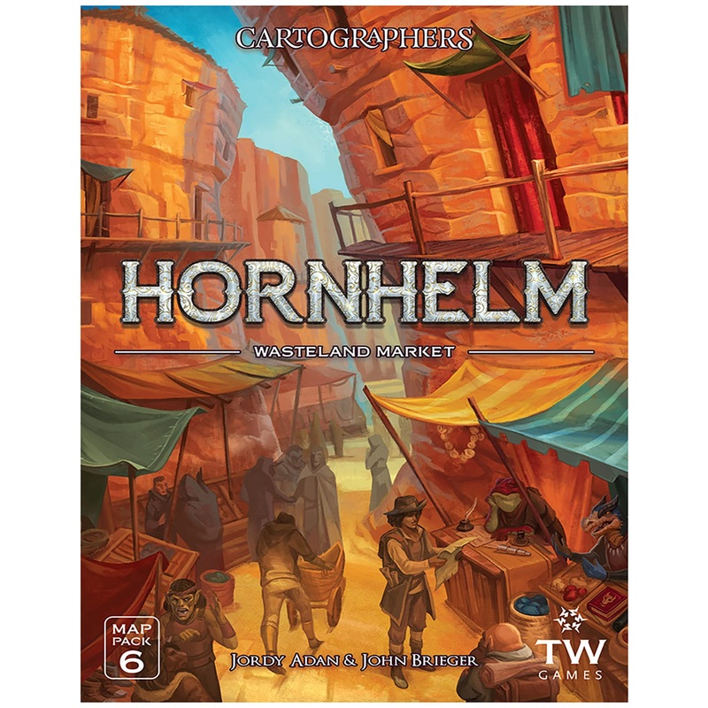 Cartographers: Map Pack 6, Hornhelm |Expansion for The Award-Winning Game of Fantasy Map Drawing | Strategy Flip and Write Board Game | Family Game for 1-75 Players