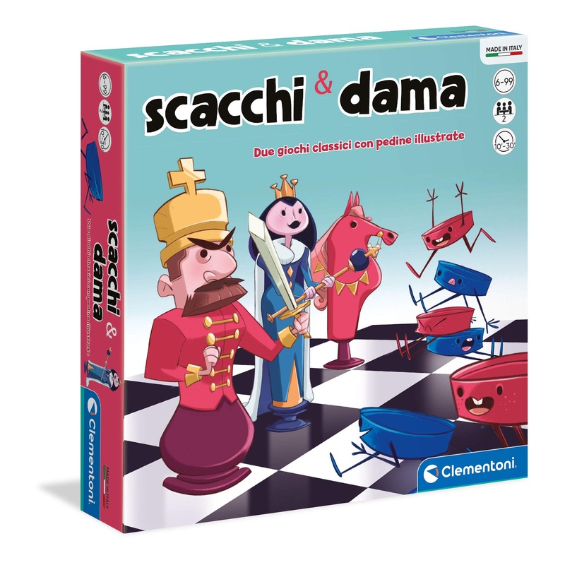 Clementoni Dama E Scacchi Merchandising Ufficiale