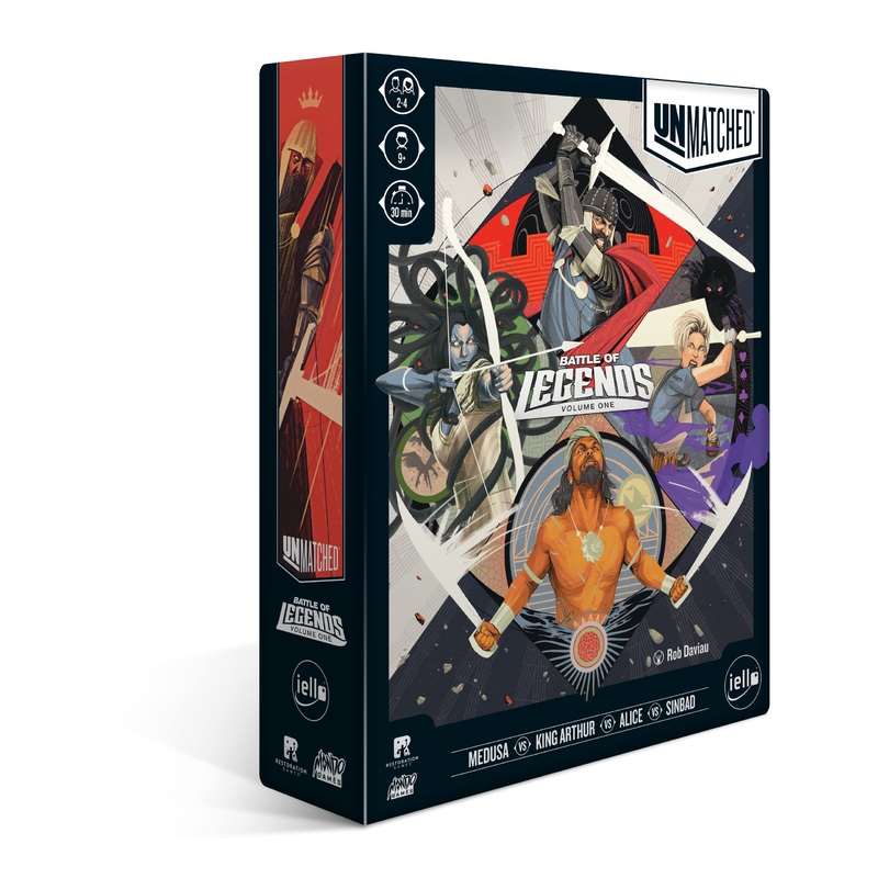Iello | Unmatched - Battle of Legends Vol 1 | Card Game | Ages 9+ | 2 to 4 Players | 30 mins Minutes Playing Time