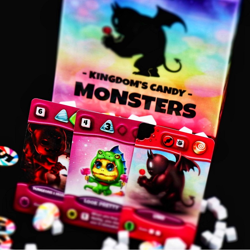 LITTLE ROCKET GAMES Kingdom Candy Monsters Board game in Italian