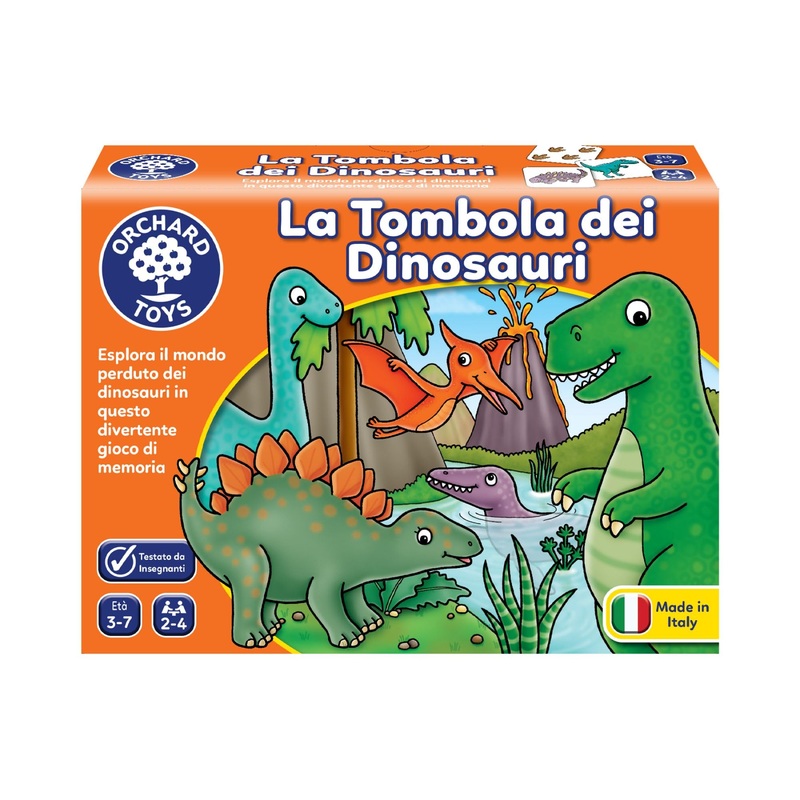 Orchard Toys La Tombola dei Dinosauri  Educational Matching and Memory Game for Children from 3 to 7 Years (Italian Edition