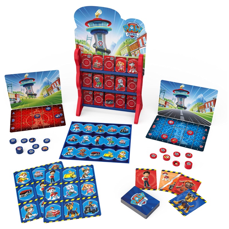 Patrulla Canina, Juegos de Mesa HQ para nios, Damas Tic TAC Toe Memory Match Bingo Go Fish Juegos de Cartas Paw Patrol, Juguetes para nios a Partir de 4 aos