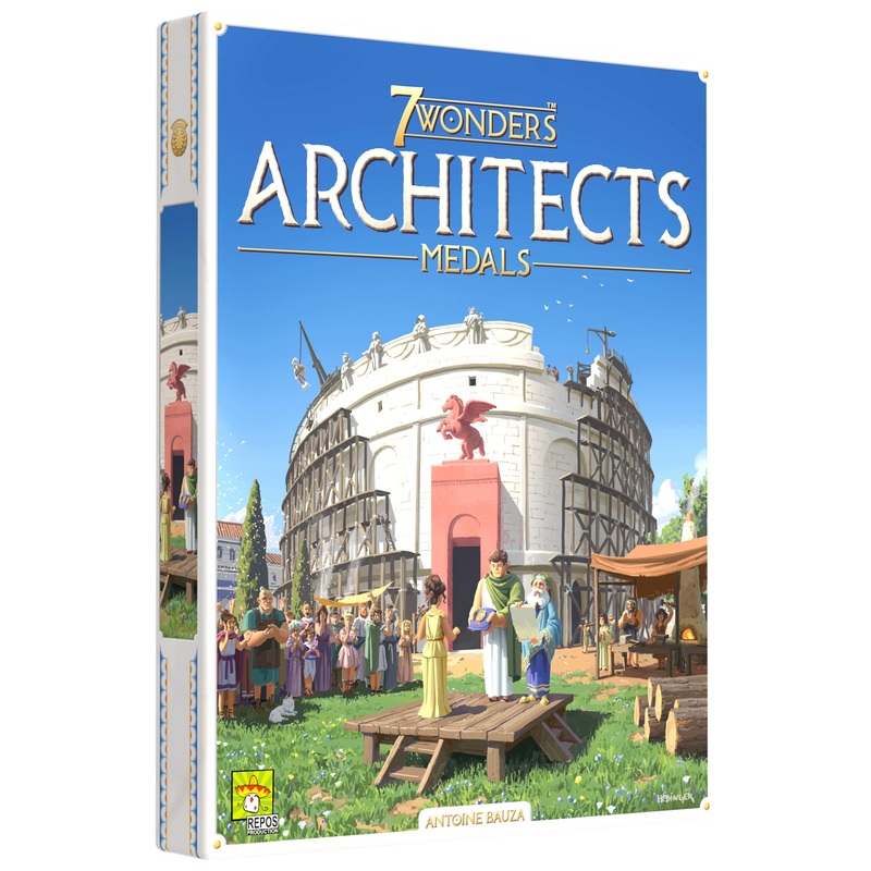 7 Wonders Architects Medals Expansion  Neue Wunder, Medaillen und Strategien warten auf Sie! Zivilisations-Strategiespiel fr Kinder und Erwachsene, ab 8 Jahren, 27 Spieler, 25 Minuten Spielzeit