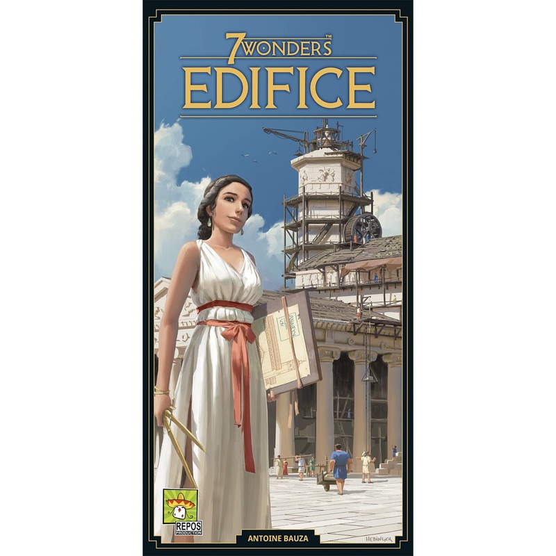 7 Wonders Edifice Board Game Expansion | Ancient Civilization Building Strategy Game | Fun Family Game for Kids and Adults | Ages 10+ | 3-7 Players | Avg. Playtime 30 Mins | Made by Repos Production