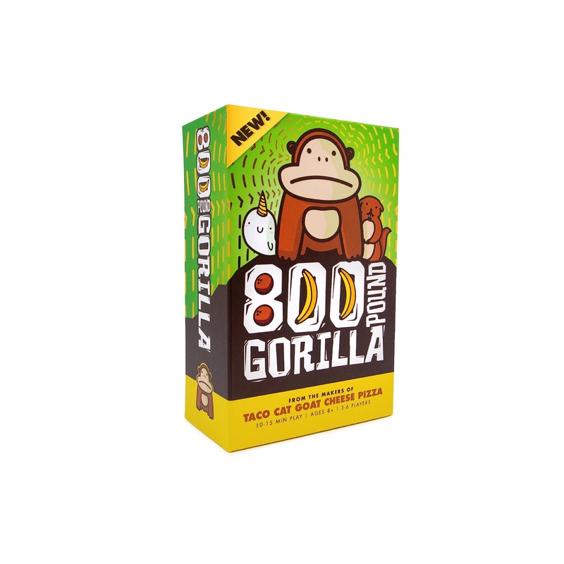 800 Pound Gorilla  by Taco Cat Goat Cheese Pizza - Fun Family Card Game for Kids and Adults  Great for Family Game Night, Vacation, Birthday Gift for Kids Ages 8+ - Easy, 15 min, 3-6 Players