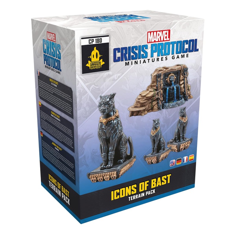 Atomic Mass Games | Marvel Crisis Protocol: Icons of Bast Terrain Pack | Paquete de Escenografa | A Partir de 14 aos | para 2 Jugadores | 90 Minutos por Partida | Multilenguaje (Incluye Espaol