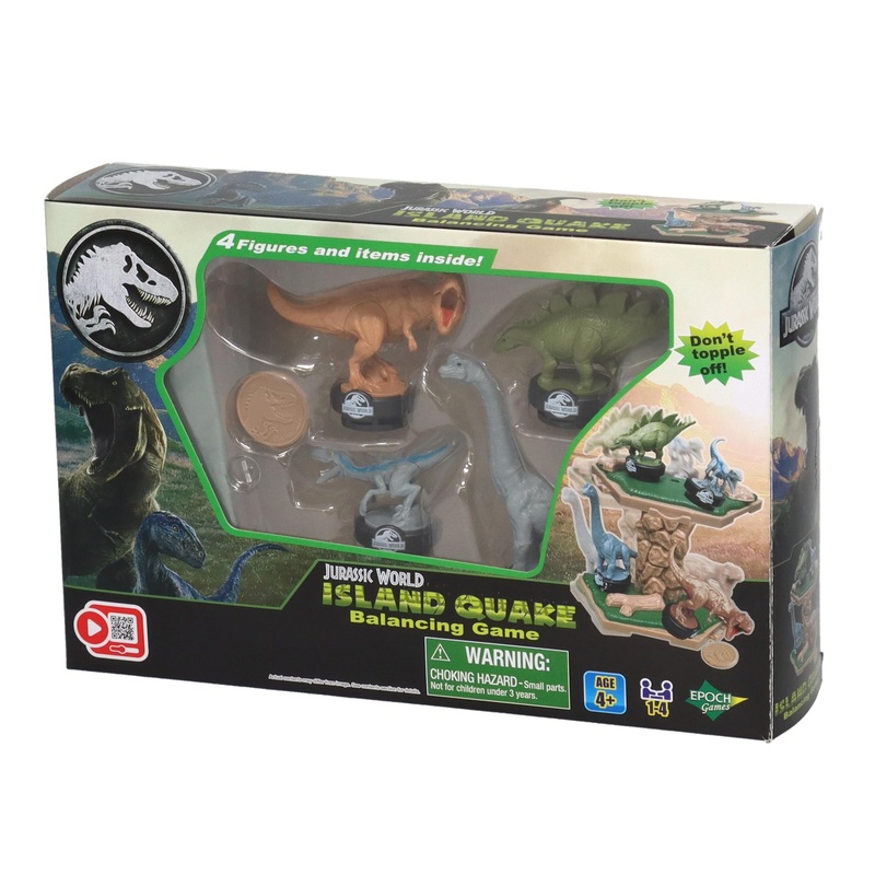 EPOCH Games, Jurassic World  Balancing Game Erdbeben, 7511, Dinosaurier Spielzeug, Brettspiel fr Kinder ab 4 Jahren