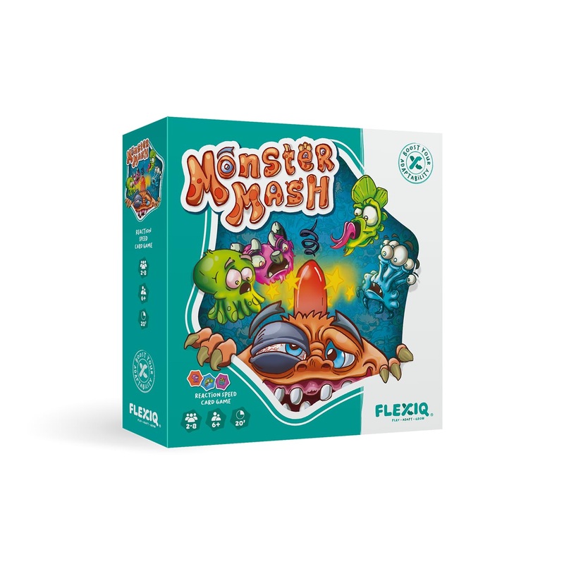 FlexiQ | Monster Mash | Card Game | Ages 6+ | 2-8 Players | 20 Minutes Playing Time