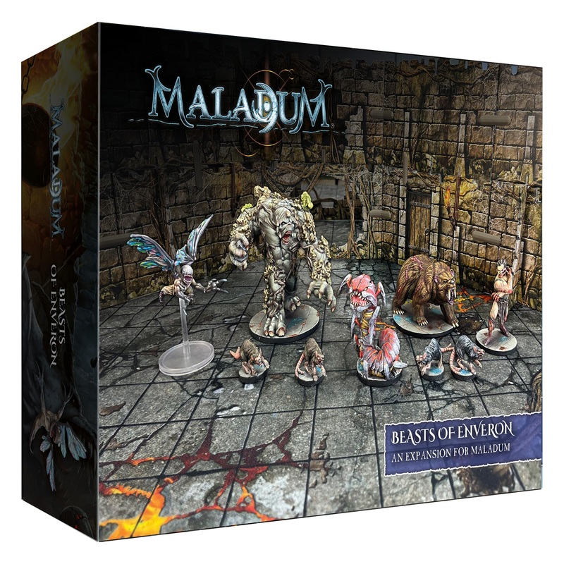 Maladum Beasts of Enveron Expansion - Wandering Monster/Wildlife Supplement for Larger Games Battle Systems Dungeon Crawler Modular Terrain