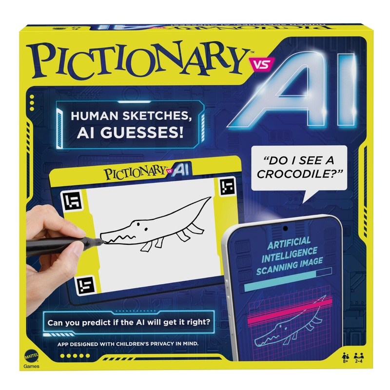 Pictionary Vs. AI Family Game for Kids and Adults and Game Night Using Artificial Intelligence for 2 4 Players, HYH75