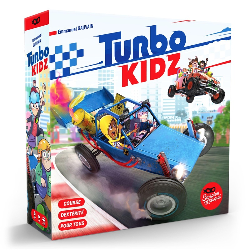 Scorpion Masqu Turbo Kidz | Dexterity Racing Game | Ages 7+ | 2 to 8 Players | 20 Minutes