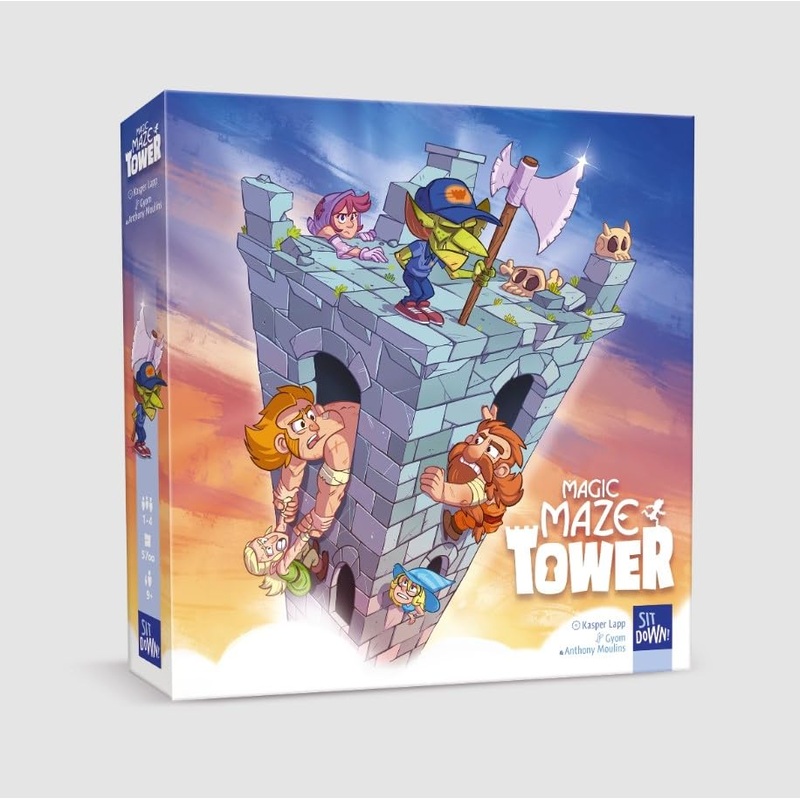 Sit Down | Magic Maze Tower | Family Board Game | Ages 9+ | 1-4 Players | 30 Minutes Playing Time