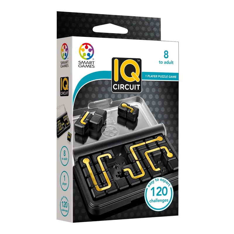 smart games - IQ Circuit, Puzzle Game with 120 Challenges, 8+ Years