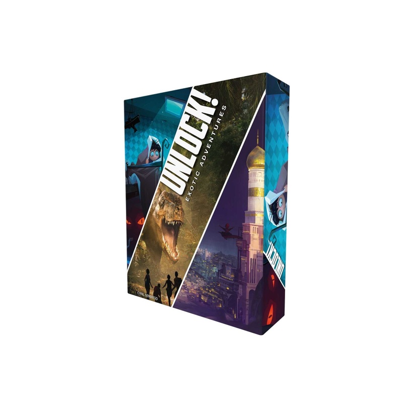 Space Cowboys | Unlock! Exotic Adventures | Escape Room Card Game | Ages 10+ | 1-6 Players | 60 Minutes Playing Time