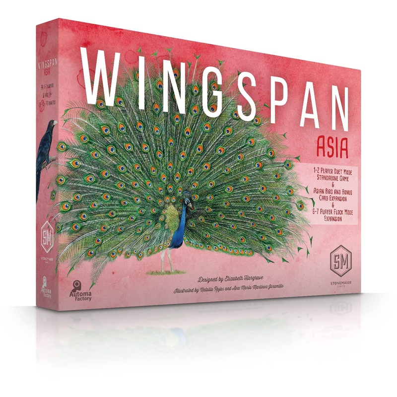 Stonemaier Games, Wingspan: Asia (Standalone Expansion), Board Game, Ages 14+, 1-7 Players, 40-70 Minutes Playing Time, Multicolor