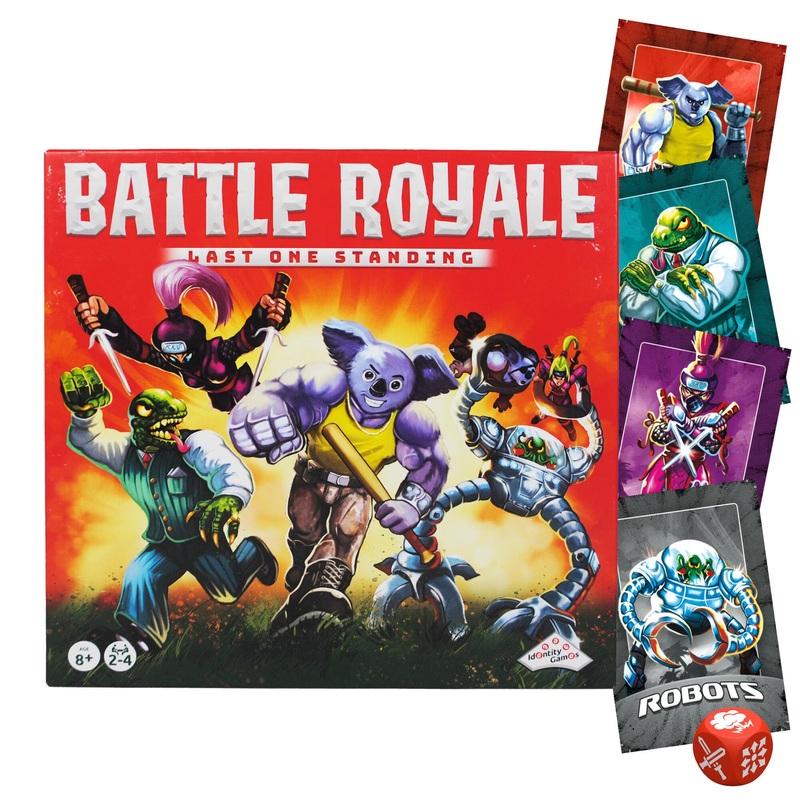 TOMY Games Battle Royale Board Game | Last One Standing Strategy Game | 2-4 Player Family Games for Kids and Adults | Kids Games for Ages 8+ Years Old