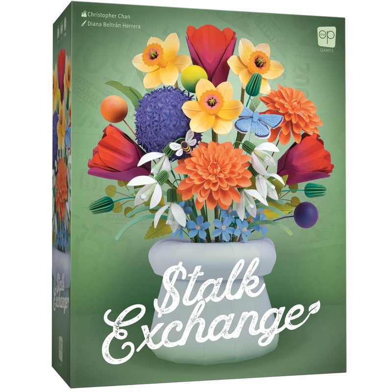 USAopoly Stalk Exchange Board Game Beautiful Flower and Gardening Themed Strategy Game Fast & Fun Gameplay Ages 10+ 2-5 Players English