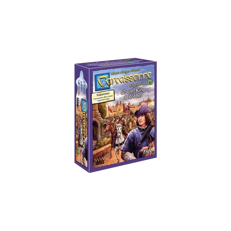 Z-Man Games | Carcassonne Count, King & Robber | Board Game EXPANSION 6 | Ages 7 and up | 2-6 Players | 45 Minutes Playing Time