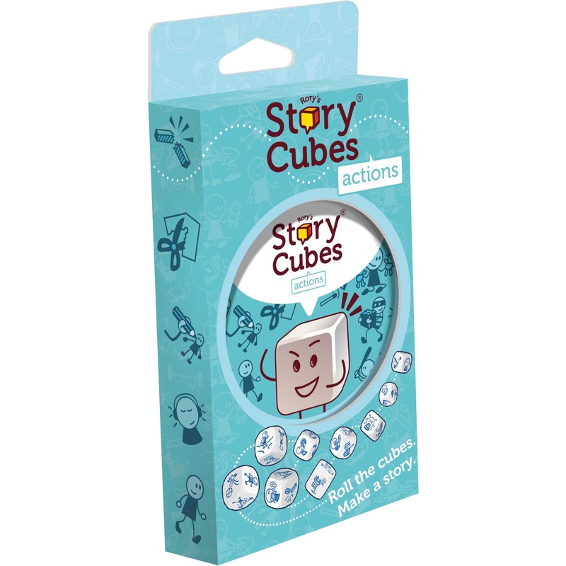 Zygomatic | Rory's Story Cubes Eco Blister Action | Dice Game | Ages 6+ | 1-12 Players | 20+ Minutes Playing Time, Multicolor, (ASMRSC302