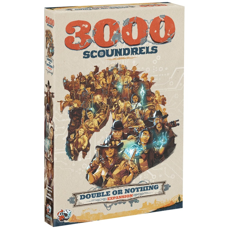 3000 Scoundrels: Double or Nothing Board Game Expansion - Enhance Your Games with New Mechanics and Strategies! Family Game, Ages 12+, 2-4 Players, 60-90 Min Playtime, Made by Unexpected Games