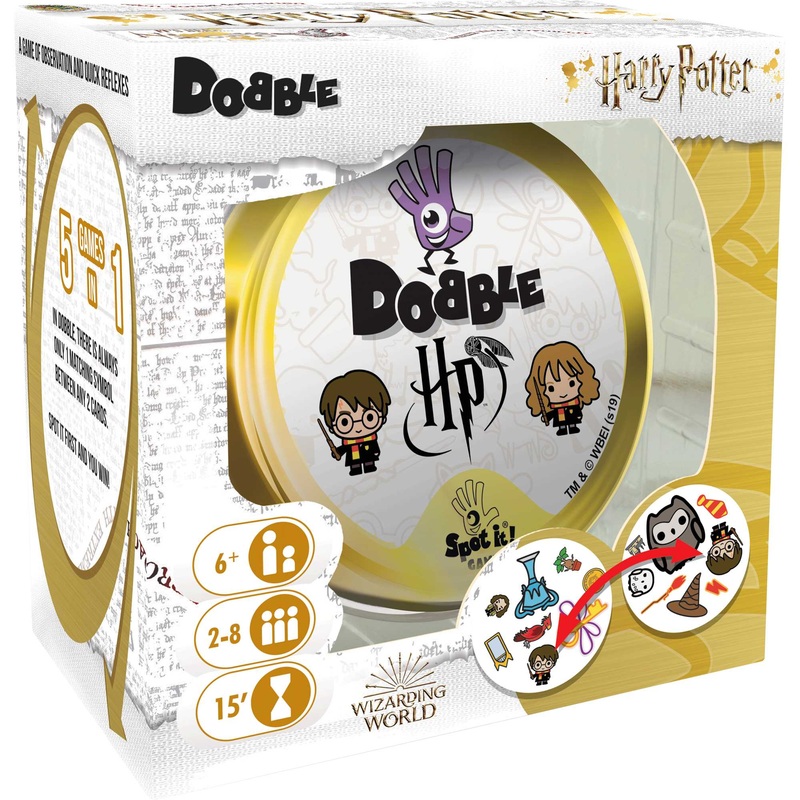 Asmodee | Harry Potter Dobble | Card Game | Ages 6+ | 2-8 Players | 15 Minutes Playing Time