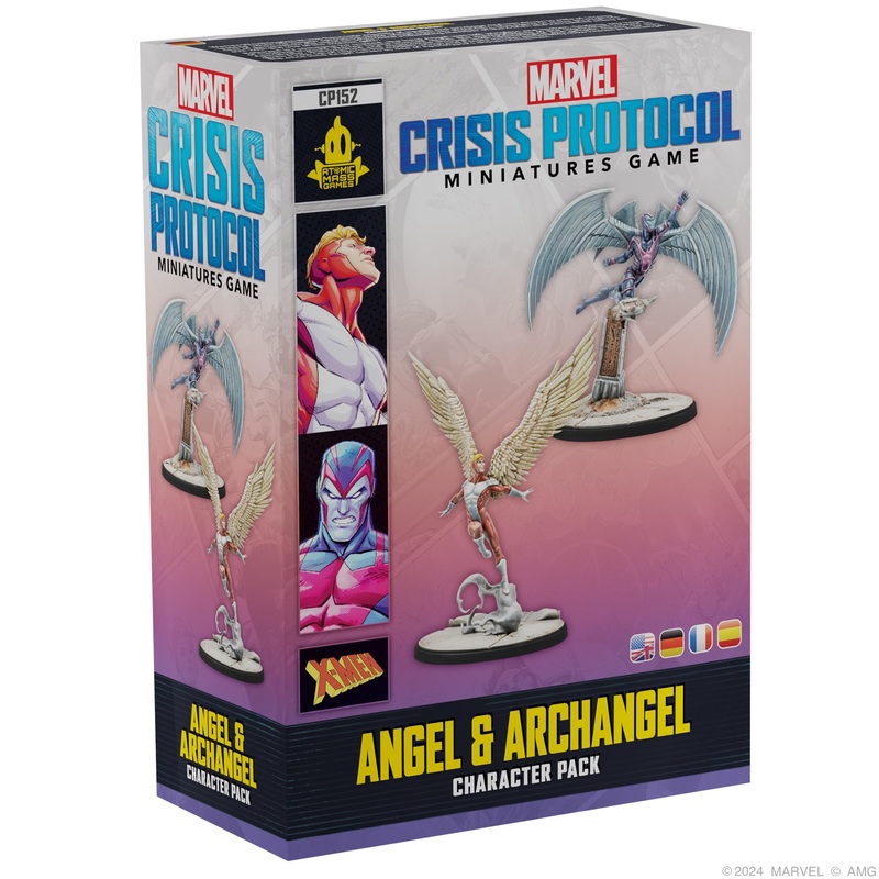 Atomic Mass Games | Marvel Crisis Protocol: Angel & Archangel | Expansin de Miniaturas | A Partir de 14 Aos | para 2 Jugadores | 90 Minutos por Partida | Multilenguaje (Incluye Espaol