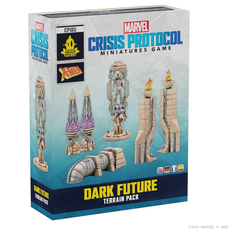 Atomic Mass Games | Marvel Crisis Protocol: Dark Future Terrain Pack | Expansin de Miniaturas | A Partir de 14 Aos | para 2 Jugadores | 90 Minutos por Partida | Multilenguaje (Incluye Espaol