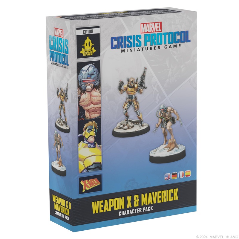 Atomic Mass Games | Marvel Crisis Protocol: Weapon X & Maverick | Expansin de Miniaturas | A Partir de 14 Aos | para 2 Jugadores | 90 Minutos por Partida | Multilenguaje (Incluye Espaol