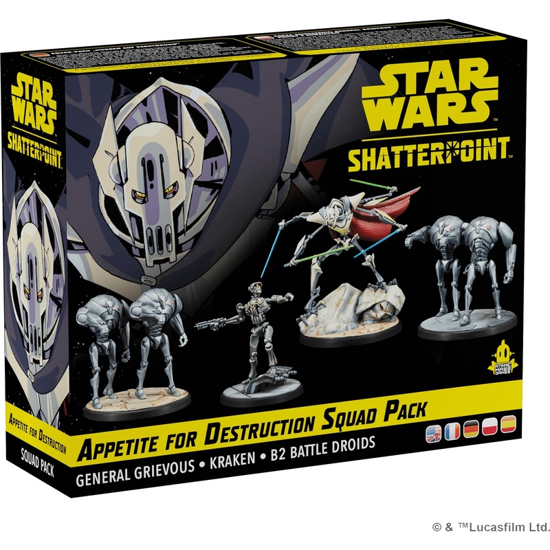 Atomic Mass Games | Star Wars Shatterpoint: Appetite for Destruction - Squad Pack | Ages 14+ | 2 Players | 90 Minutes Playing Time