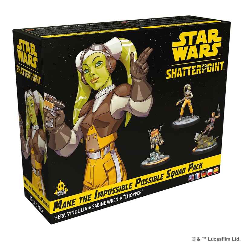 Atomic Mass Games | Star Wars Shatterpoint Make The Impossible Possible Squad Pack | A Partir de 14 Aos | para 2 Jugadores | 90 Min por Partida | Multilenguaje (Incluye Espaol