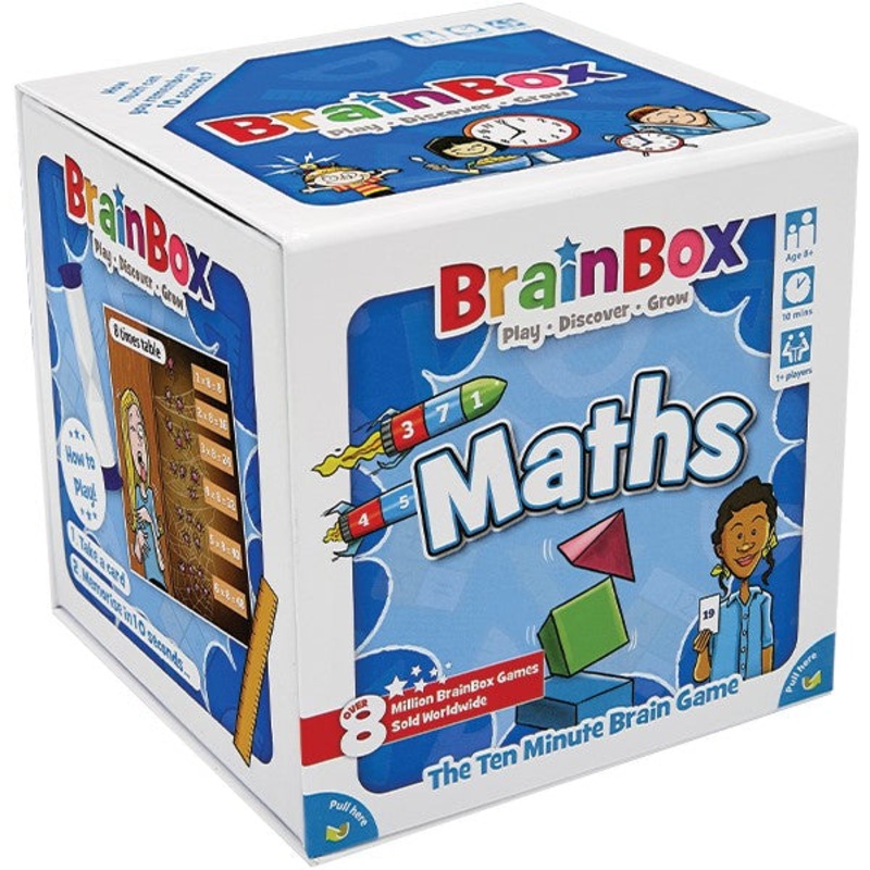 BrainBox Maths | Fun & Educational Card Game | Ages 8+ | 1+ Players | 10 Minutes Play Time
