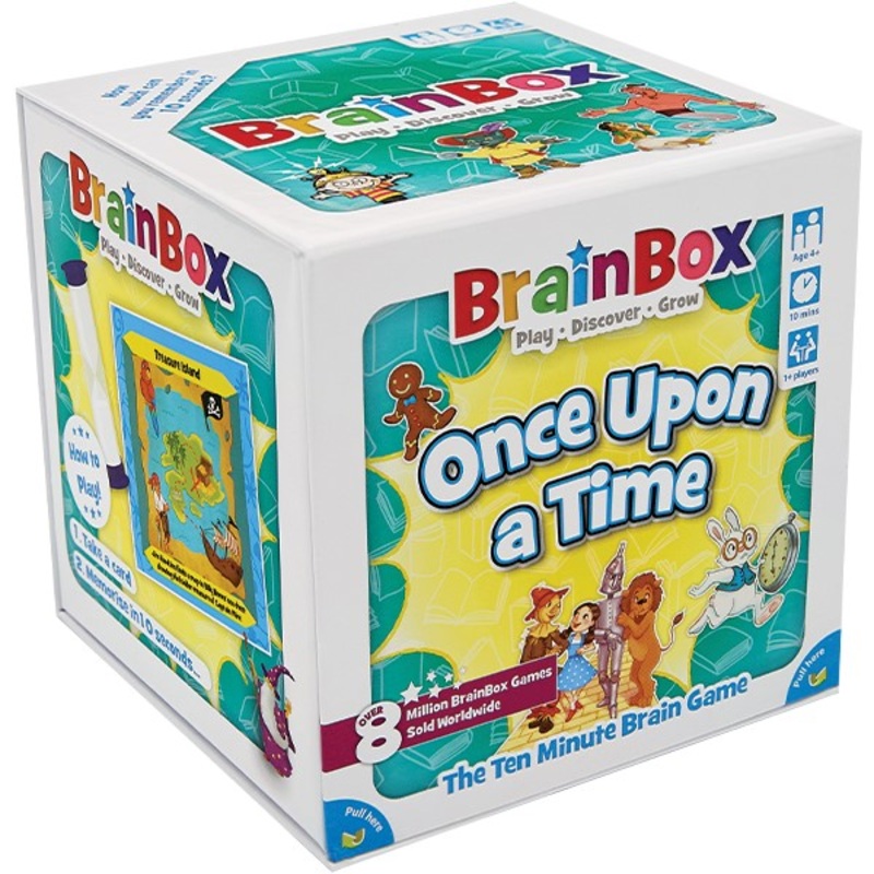 Brainbox Once Upon a Time (2022), Card Game, Ages 4+, 1+ Players, 10+ Minutes Playing Time