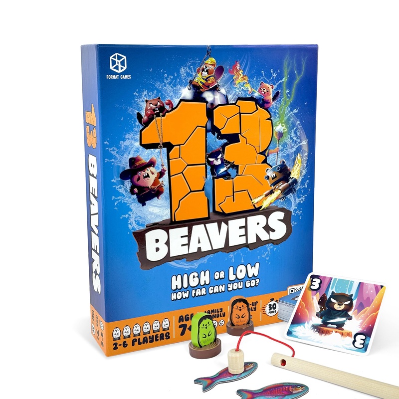 Format Games - 13 castores | Divertido juego de mesa familiar para nios y adultos | 2-6 jugadores
