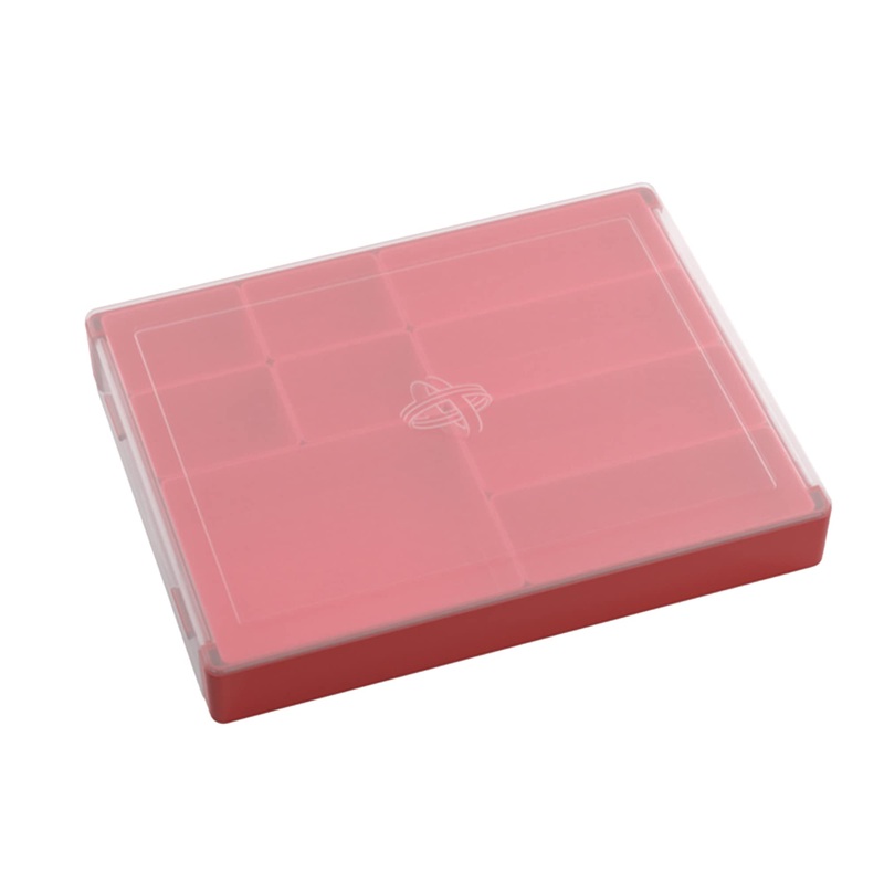 Gamegenic Token Silo Convertible | Store & Organize Board Game Tokens | 9 Removable Trays in 3 Different Sizes | Stackable Token Box | Space-Saving Design | Red Color | Made (GGS22003ML