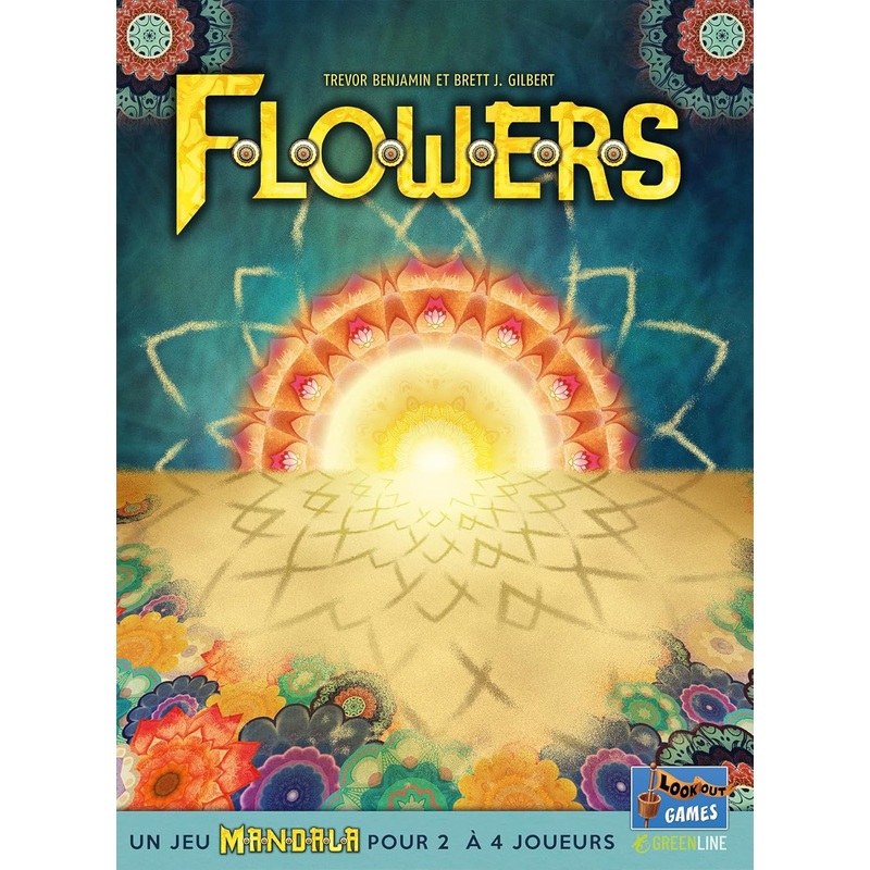 Lookout | Flowers: A Mandala Game | Board Game | Ages 10+ | 2-4 Players | 20-30 Minutes Playing Time