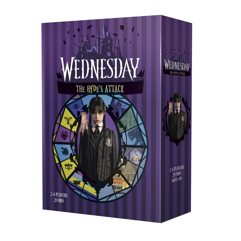 Mixlore | Wednesday - The Hyde's Attack | Cooperative Board Game | Ages 10+ | 2-4 Players | 20 Minutes Playing Time
