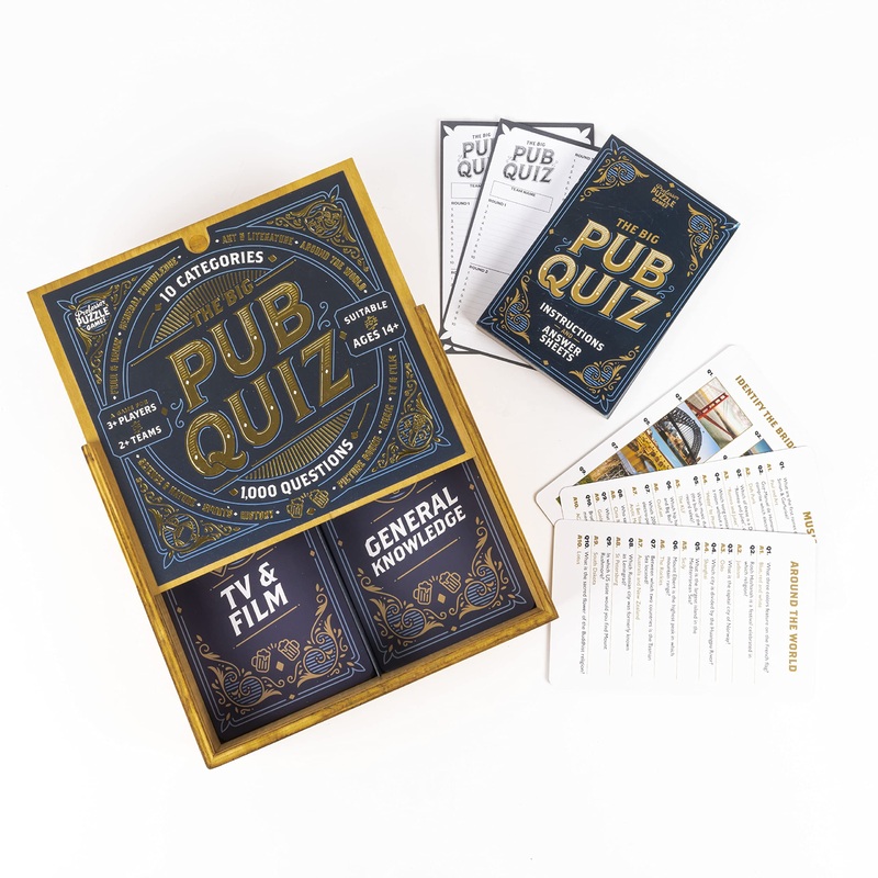 Professor PUZZLE, The Big Pub Quiz, Quiz, Ages 12+, 2+ Players
