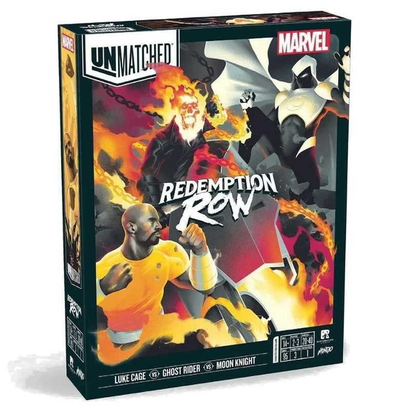 Restoration Games | Unmatched: Redemption Row | Board Game | Ages 14+ | 2-3 Players