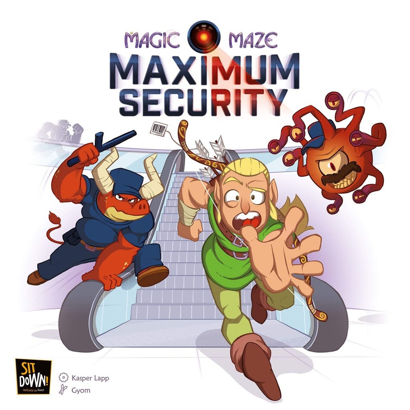 Sit Down | Magic Maze: Maximum Security Expansion | Board Game | Ages 8+ | 1-8 Players | 15 Minutes Playing Time