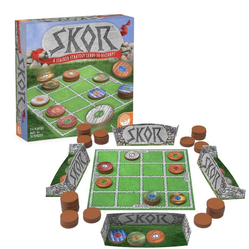 Skor: un juego de mesa de estrategia apilable para nios de 6 aos en adelante, apto para la familia, combinacin de colores, juegos de coleccin de escudos para familias y aulas - 2 a 4