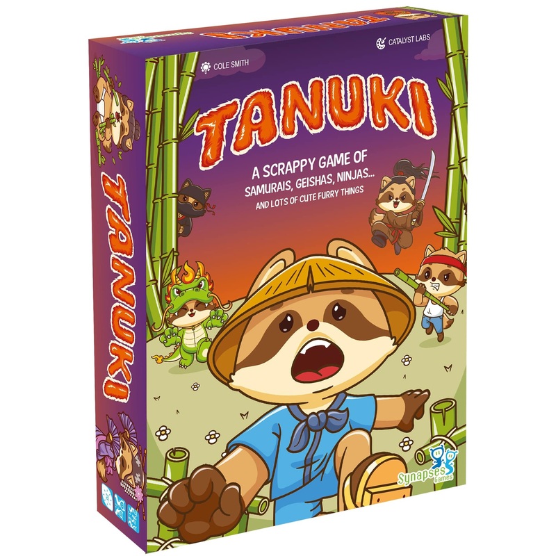 Synapses Games | Tanuki | Card Game | Ages +7 | 3-6 Players | 20 Minutes Playing Time