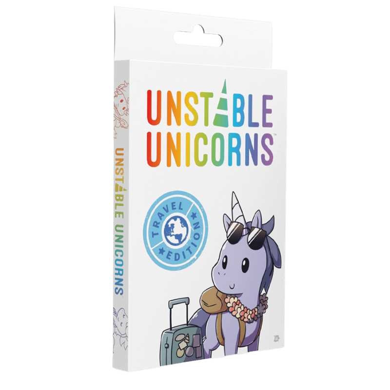 TeeTurtle | Unstable Unicorns Travel Edition | Card Game | Ages 14+ | 2-4 Players | 30-45 Minutes Playing Time