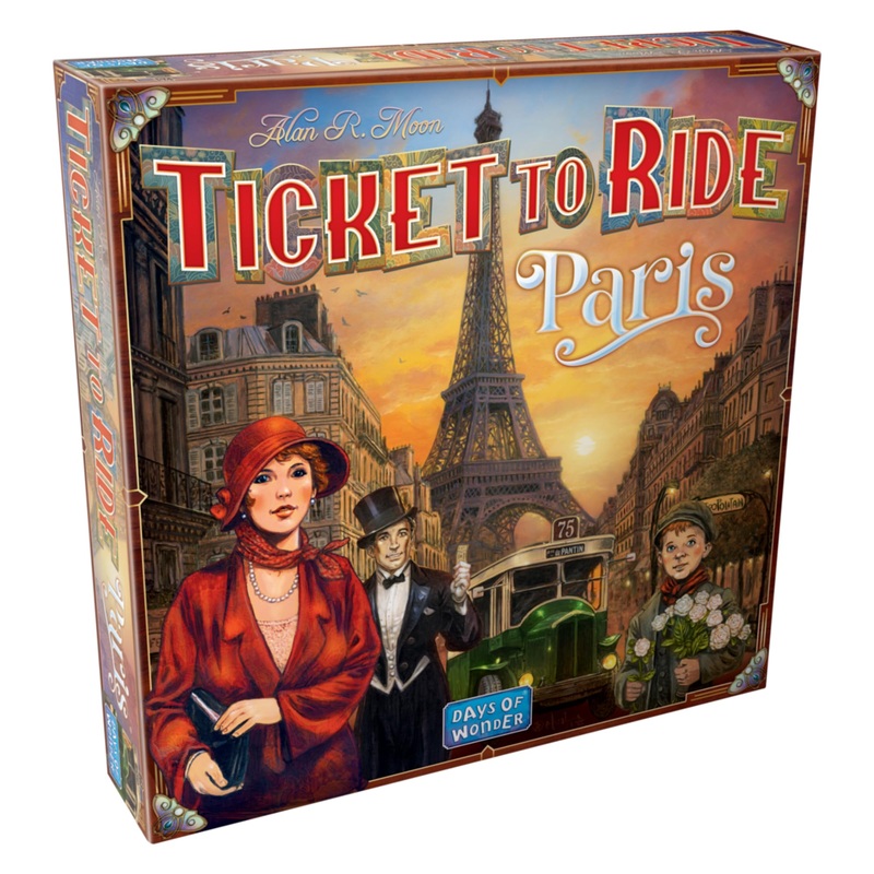 Zug um Zug Paris Brettspiel  Strategiespiel zum Bahnaufbau mit detaillierten Pariser Bussen, lustiges Familienspiel fr Kinder & Erwachsene, ab 8 Jahren, 24 Spieler, 1015 Minuten Spielzeit