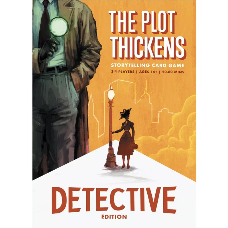 Bright Eye Games | The Plot Thickens: Detective Edition | Card Game | Ages 14+ | 3-4 Players | 20-60 Minutes Playing Time