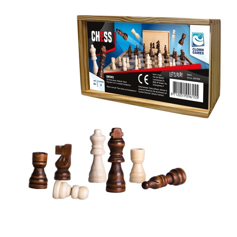 Clown Games- Piezas de ajedrez, Multicolor (86878