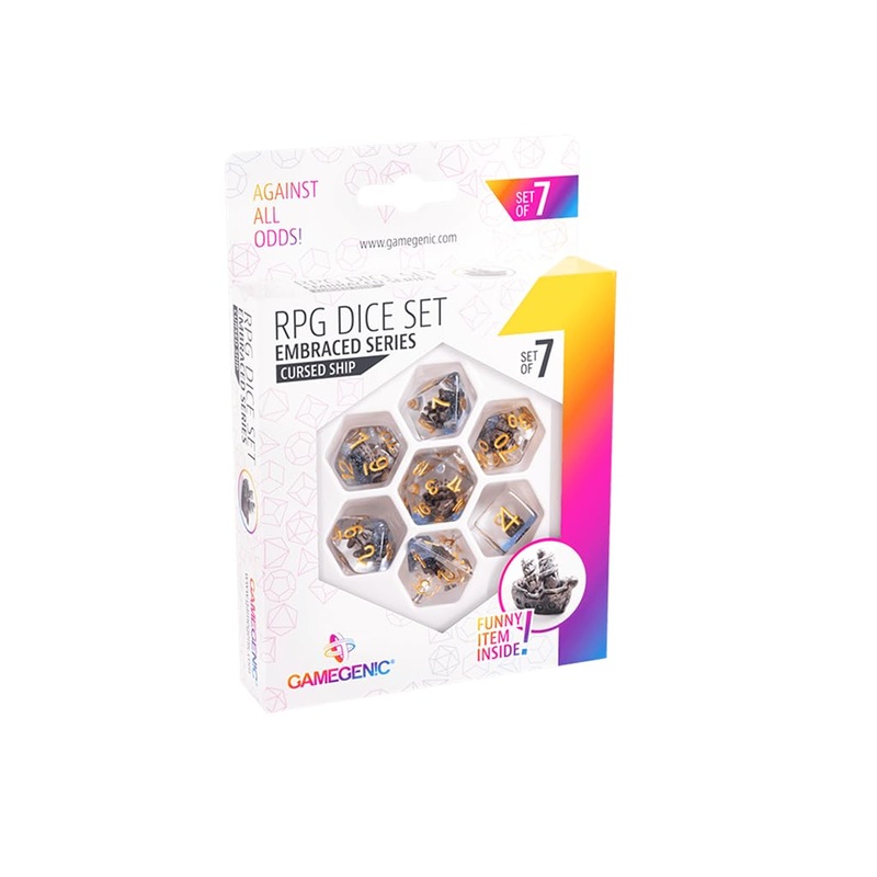 Gamegenic - Set de Dados para rol Green Skull (7pcs