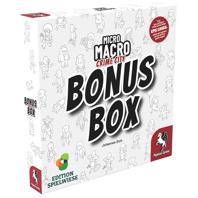 Pegasus Spiele 59065E Micro Macro MicroMacro: Crime City-Bonus Box Spielwiese (English Edition