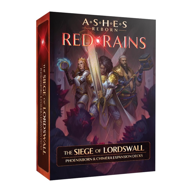 Plaid Hat Games Ashes Reborn Red Rains Siege of Lordswall, Strategy Card Game, for 1 to 2 Players and Ages 14