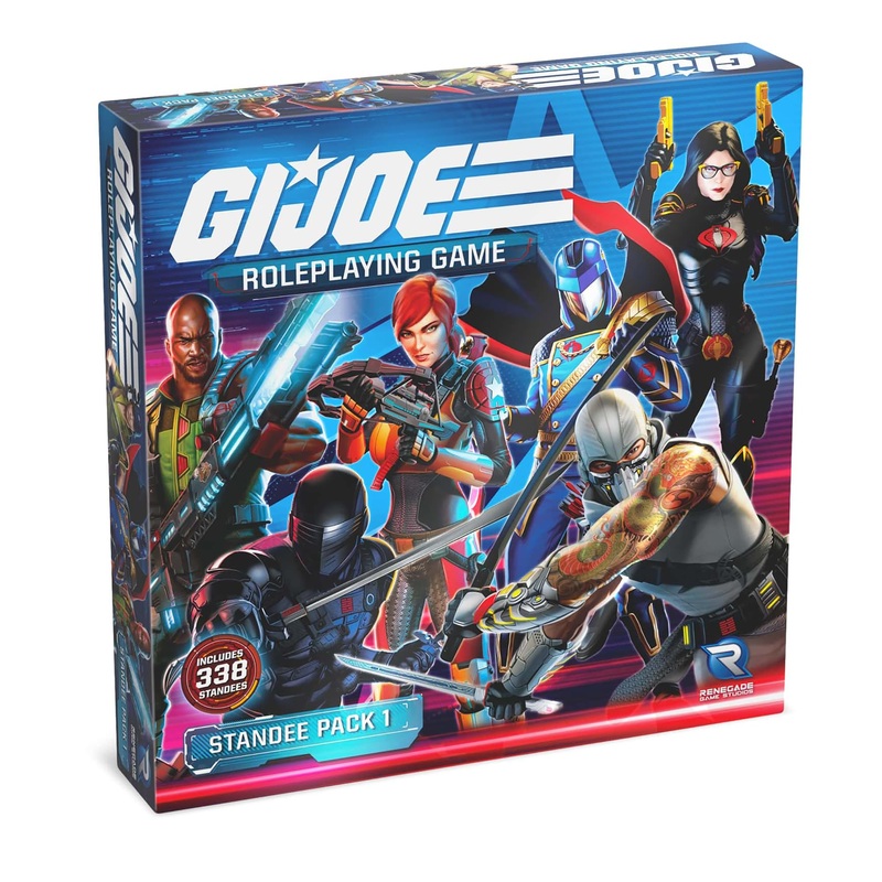 Renegade Game Studios: G.I. Joe Roleplaying Game - Standee Pack #1 - Accessory Pack for Base RPG Game, Includes 338 Standees & 35 Bases, Full Color