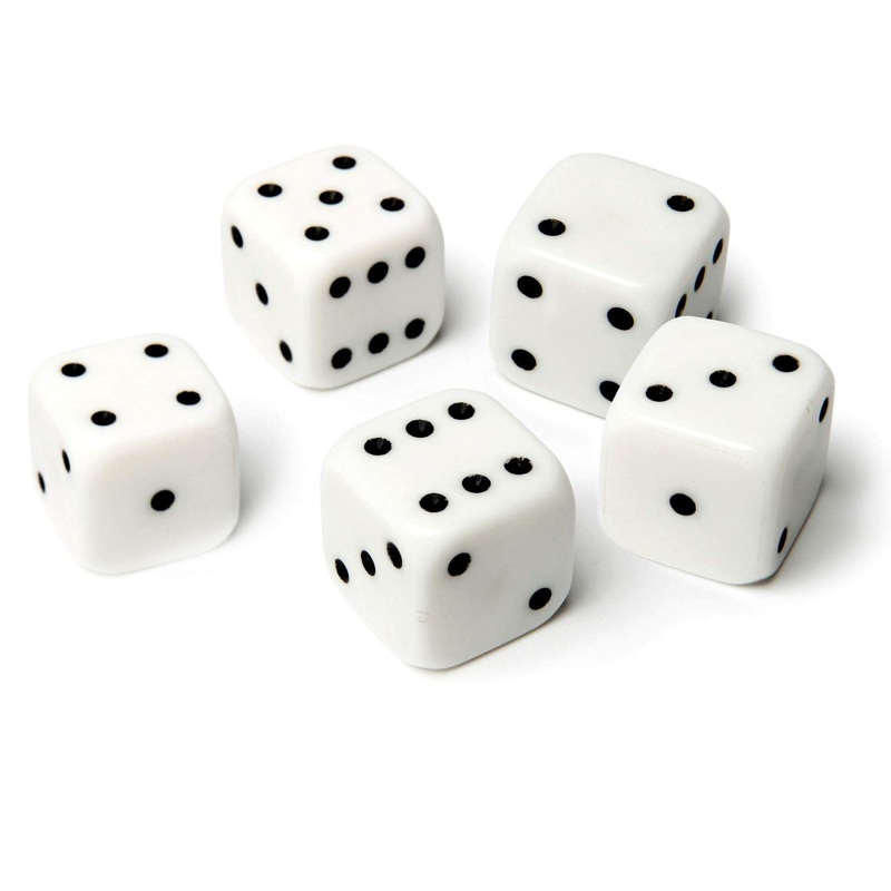 Dice, 5 PCs.